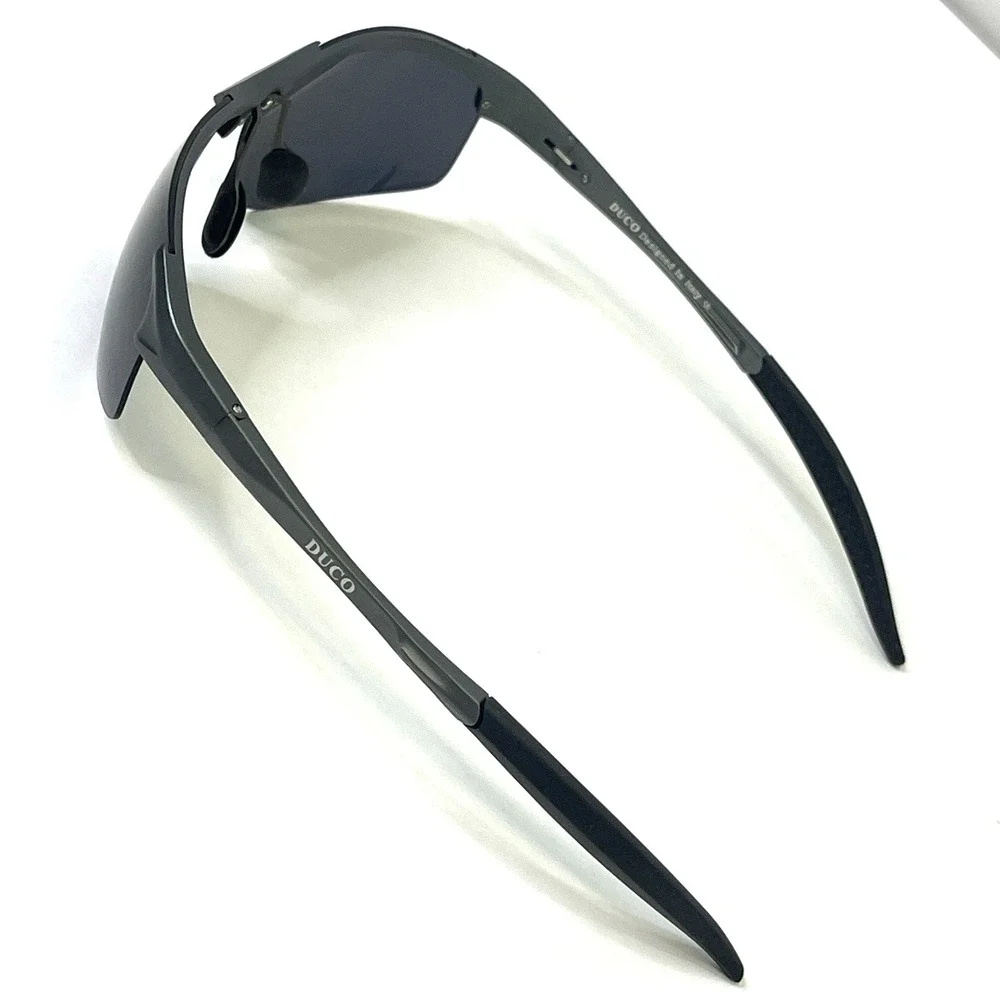 Duco DC8177S G1 Grey Polarized Sports Sunglasses– Wraparound